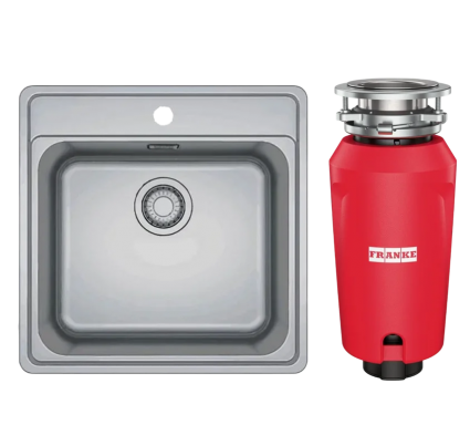 Комплект Мойка Franke Bell BCX 210-51 TL нержавеющая сталь + Измельчитель 134.0715.094