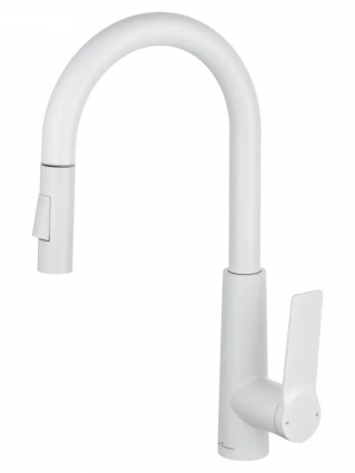 Смеситель для кухни Wonzon & Woghand WW-A20782-MW матовый белый