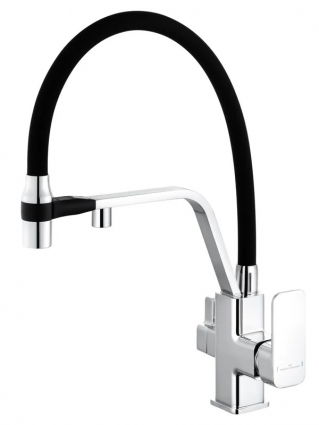 Смеситель для кухни Wonzon & Woghand WW-88458013-CR с гибким изливом, хром