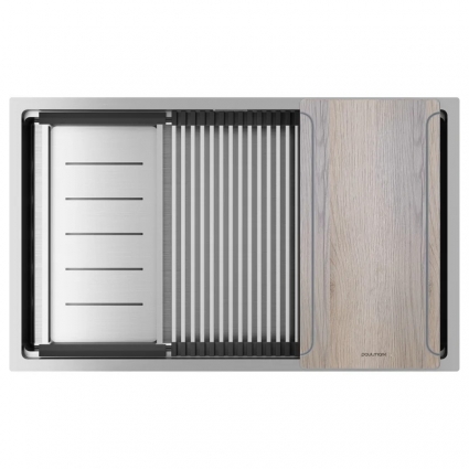 Мойка кухонная Paulmark Next-Multi Sink 74 UNI PM787445-BS брашированная нержавеющая сталь