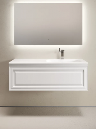 Мебель для ванной комнаты Sancos Very 120 R подвесная, 1 ящик, bianco