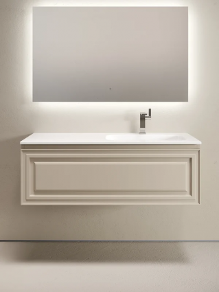Мебель для ванной комнаты Sancos Very 120 R подвесная, 1 ящик, beige soft