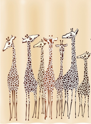Штора для ванной Iddis Safari Friends