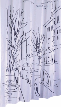 Штора для ванной Iddis Street Line