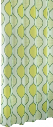 Штора для ванной Iddis Curved Lines Green