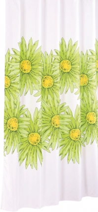 Штора для ванной Iddis Green Blossom