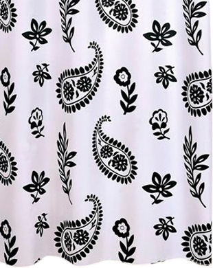 Штора для ванной Iddis Black Flower