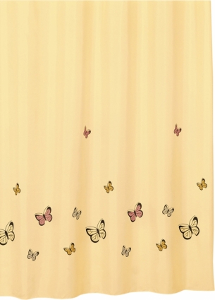 Штора для ванной Iddis Yellow Butterfly