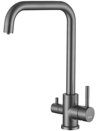 Смеситель для кухни Haiba HB43829-3 оружейная сталь