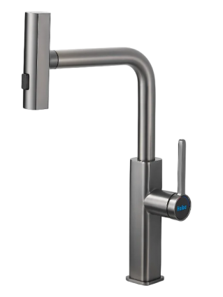 Смеситель для кухни Haiba HB73824-3 оружейная сталь