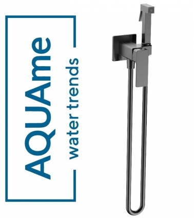 Гигиенический душ AQUAme Savona комплект темный металл AQM6817GM