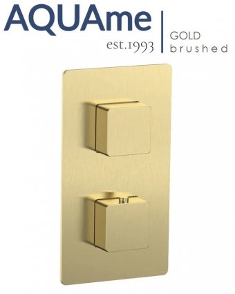 Смеситель для ванны и душа AQUAme Savona с термостатом AQM8809BG