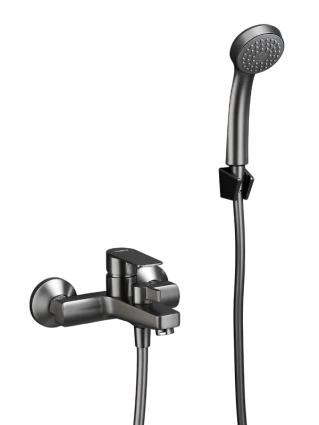 Смеситель для ванны с душем Haiba HB60719-3 оружейная сталь
