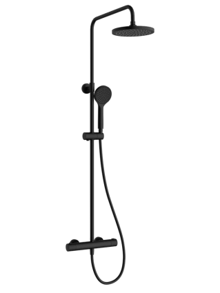 Душевая стойка VitrA Joy A4729836EXP с термостатом, матовая черная