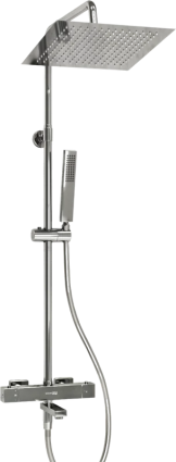 Душевая стойка Wasserkraft Aller A199.118.103.087.CH Thermo с термостатом, хром