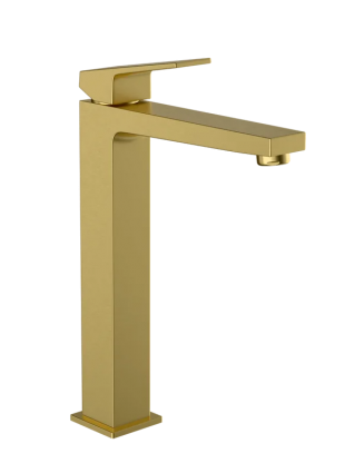 Смеситель для раковины VitrA Minimax Square A4372425EXP брашированное золото