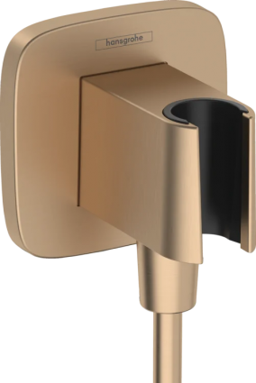 Шланговое подключение Hansgrohe FixFit Q 26887140 шлифованная бронза