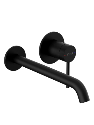 Смеситель для раковины VitrA Minimax Round A4354936EXP С ВНУТРЕННЕЙ ЧАСТЬЮ, матовый черный