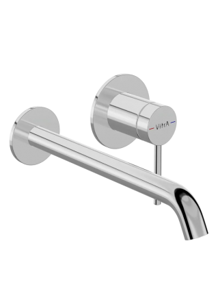 Смеситель для раковины VitrA Minimax Round A43549EXP С ВНУТРЕННЕЙ ЧАСТЬЮ, хром
