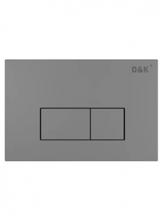 Кнопка смыва для унитаза D&K Rhein DB1499006 пластик, цвет матовый графит