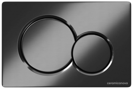 Кнопка смыва для унитаза Ceramica Nova CN12-003GG пластик, цвет вороненая сталь