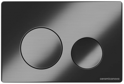 Кнопка смыва для унитаза Ceramica Nova CN12-001GG пластик, цвет вороненая сталь