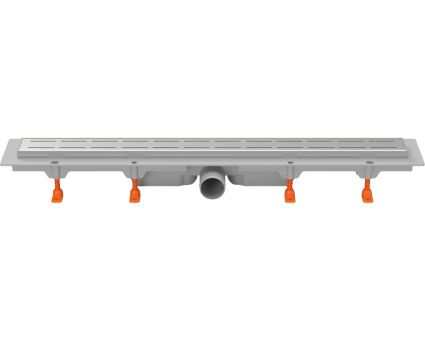 Душевой трап (лоток) Milleau Flow M650FS 65 см, решетка матовый хром, с сифоном