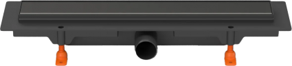 Душевой трап (лоток) Milleau Multi M550MB 55 см, решетка матовая черная, с сифоном, под плитку