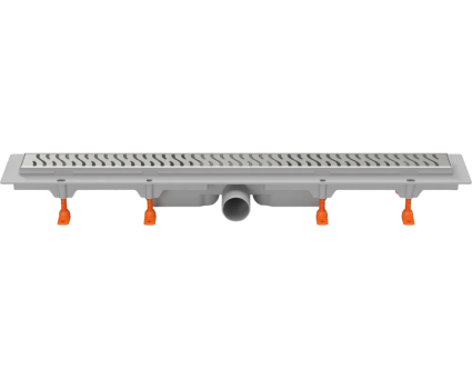 Душевой трап (лоток) Milleau Level M750LS 75 см, решетка матовый хром, с сифоном
