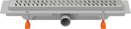 Душевой трап (лоток) Milleau Level M550LS 55 см, решетка матовый хром, с сифоном