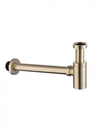 Сифон для раковины Abber AF0030G 32 мм, бутылочный, матовое золото