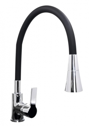Смеситель для кухни Stella Polar Тулуза S3865-2 хром, черный