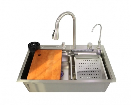 Многофункциональная мойка для кухни Stella Polar Альмерия KN754505 матовая серая