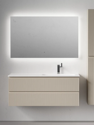 Мебель для ванной комнаты Sancos Snob R 120 R подвесная, beige soft