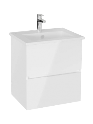 Тумба с раковиной VitrA Mia Plus Square 60 глянцевая белая