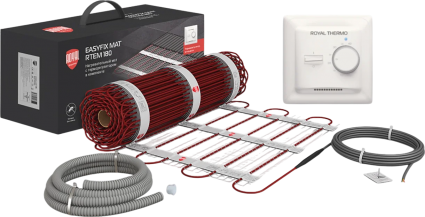 Комплект теплого пола Royal Thermo EasyFix Mat RTEM 2-180-2 с терморегулятором Basic