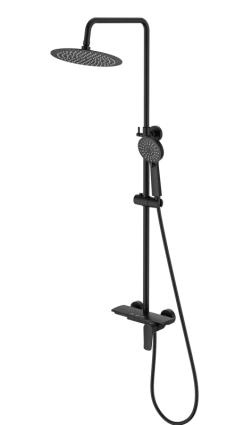Душевая стойка SantiLine SL-9011MB черный матовый