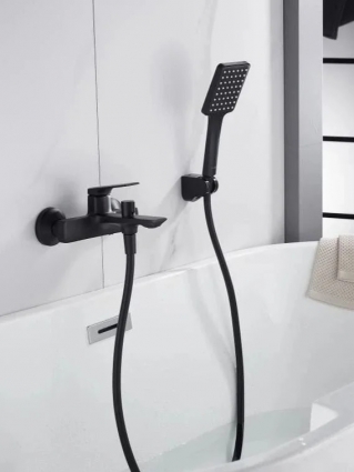 Cмеситель для ванны Knotlor KN-71/BL, черный
