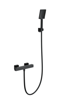 Термостатический смеситель Wonzon & Woghand Stay WW-B2062-A-MB матовый черный