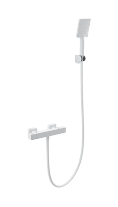Термостатический смеситель Wonzon & Woghand Stay WW-B2062-A-MW матовый белый