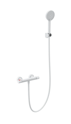 Термостатический смеситель Wonzon & Woghand Inn WW-B2063-A-MW матовый белый