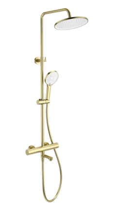 Душевая стойка Wonzon & Woghand WW-B3069-BG брашированное золото