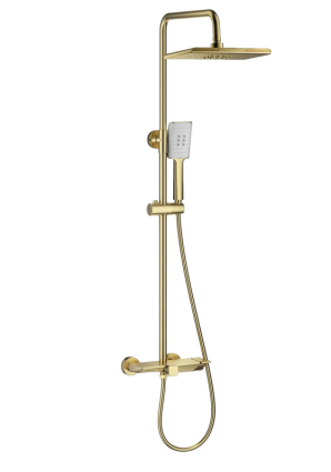 Душевая стойка Wonzon & Woghand WW-AE33110-BG брашированное золото