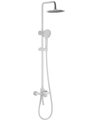 Душевая стойка Wonzon & Woghand Click WW-N3S962-MW матовая белая