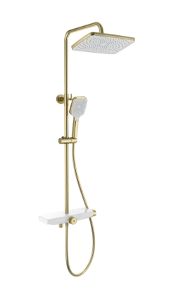 Душевая стойка Wonzon & Woghand WW-B3098-A-BG брашированное золото