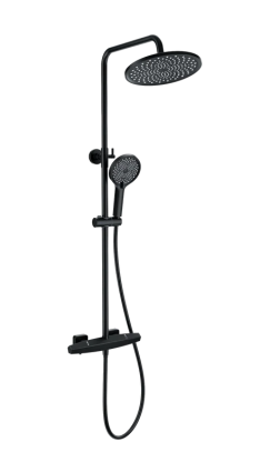 Душевая стойка Wonzon & Woghand Neo WW-B3045-A-MB матовая черная