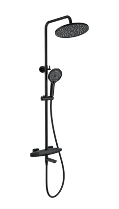 Душевая стойка Wonzon & Woghand Neo WW-B3035-A2-MB матовая черная