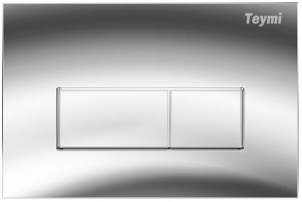 Кнопка смыва для унитаза Teymi Helmi T70202CH АБС-пластик, цвет хром глянец