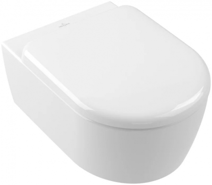 Унитаз подвесной Villeroy & Boch Skyla 5656CL01 безободковый, сиденье с микролифтом, альпийский белый