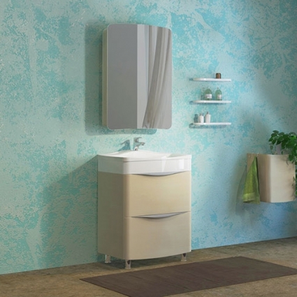 Мебель для ванной Velvex Iva 60 напольная, светлый лен